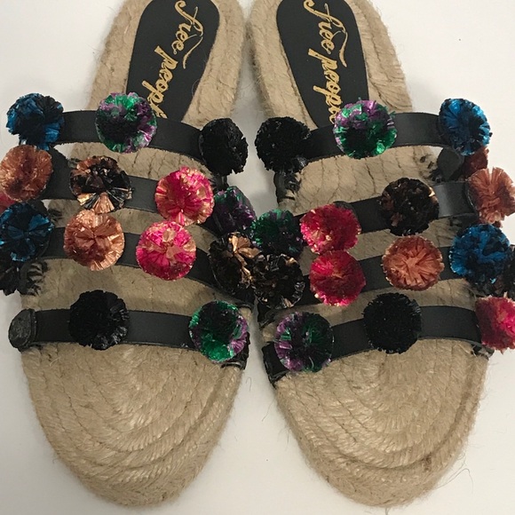 Free People Pom Pom sandals 38 - Picture 10 of 12